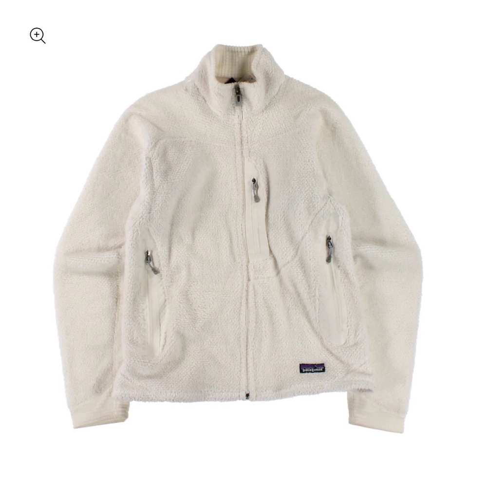 Patagonia W ‘s R2 Jacket XS Womens White Fleece Zip Jacket